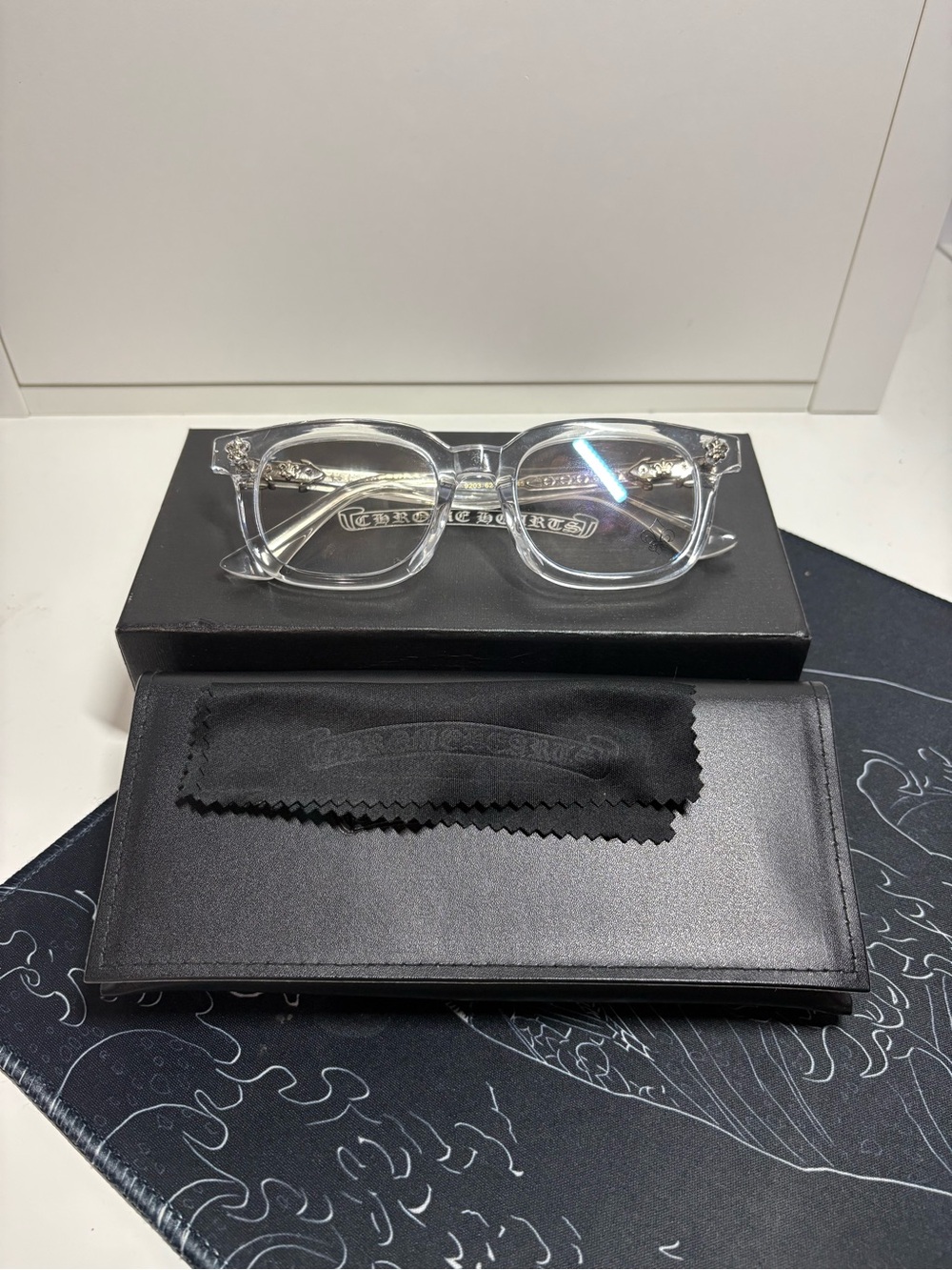 Chrome Heart Glasses Clear “Bluelight”